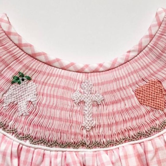 Smocked Cross Bishop Dress